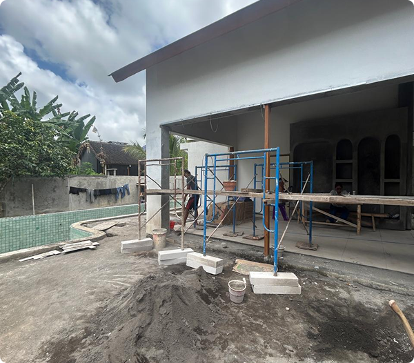Projet de construction à Bali